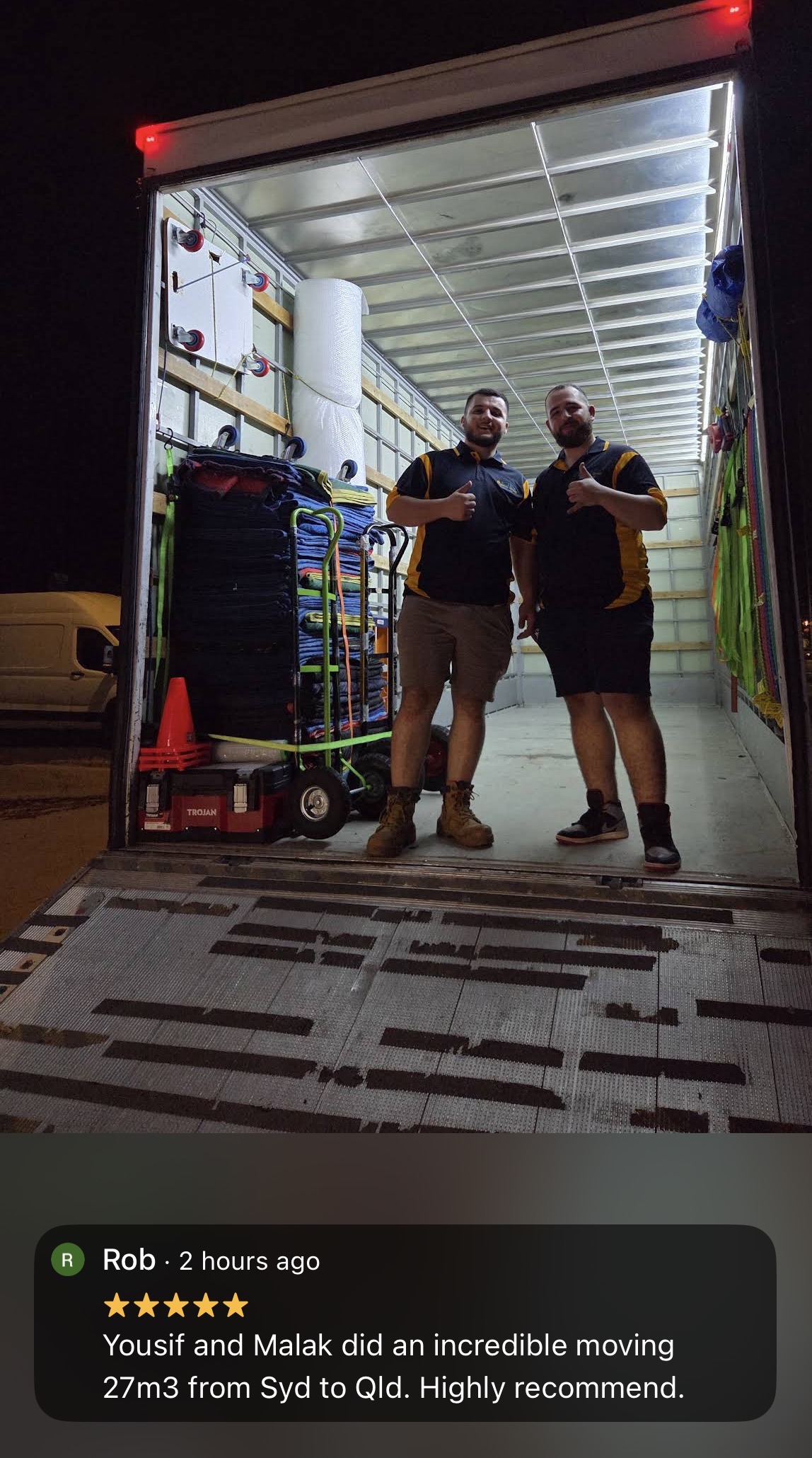 Removalists with best reviews in Sydney